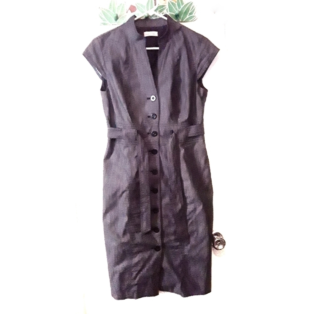 Calvin Klein Charcoal Gray Dress